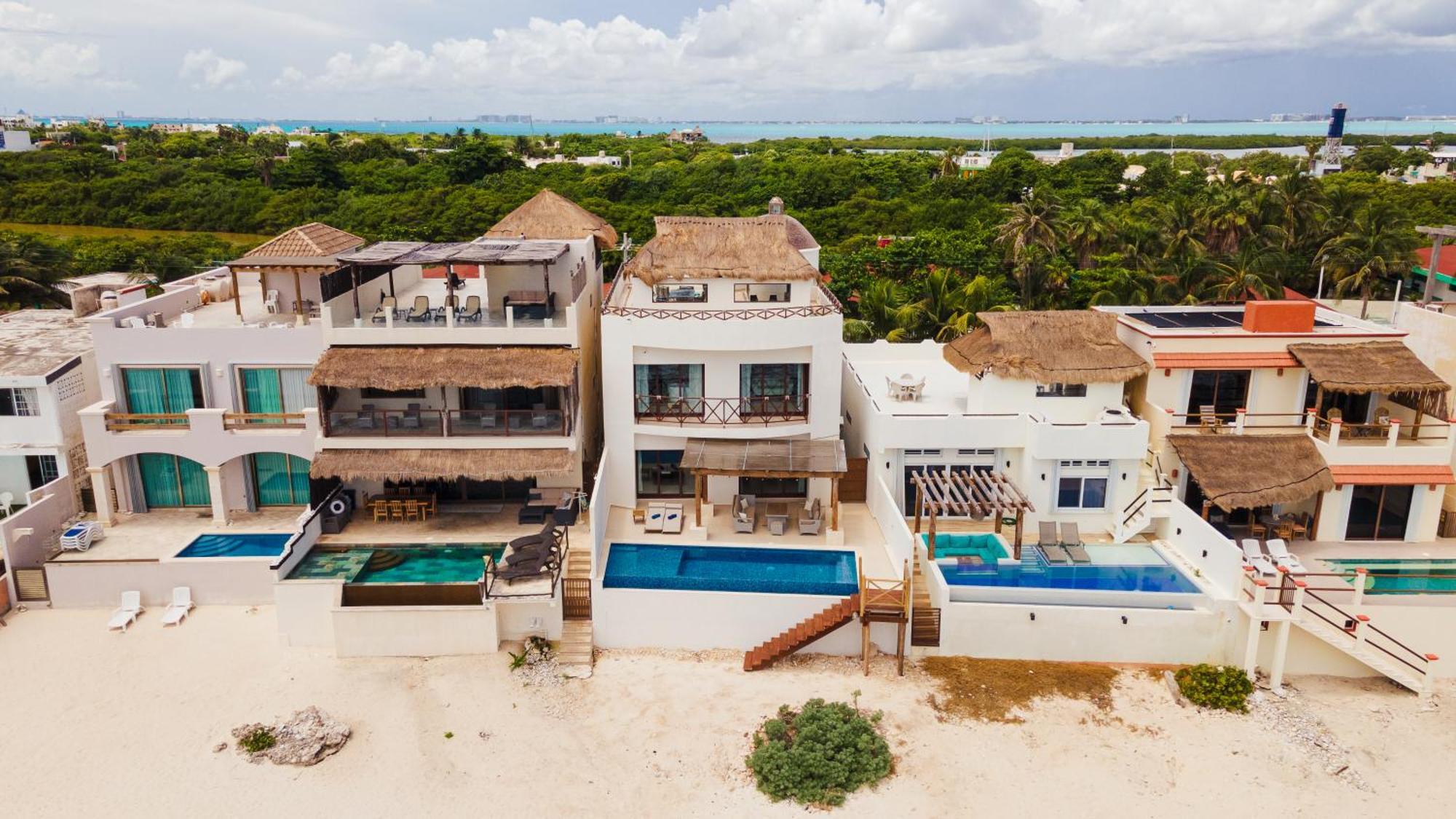 Вилла Casa Javi- Ocean Front Located Mid Исла-Мухерес Экстерьер фото