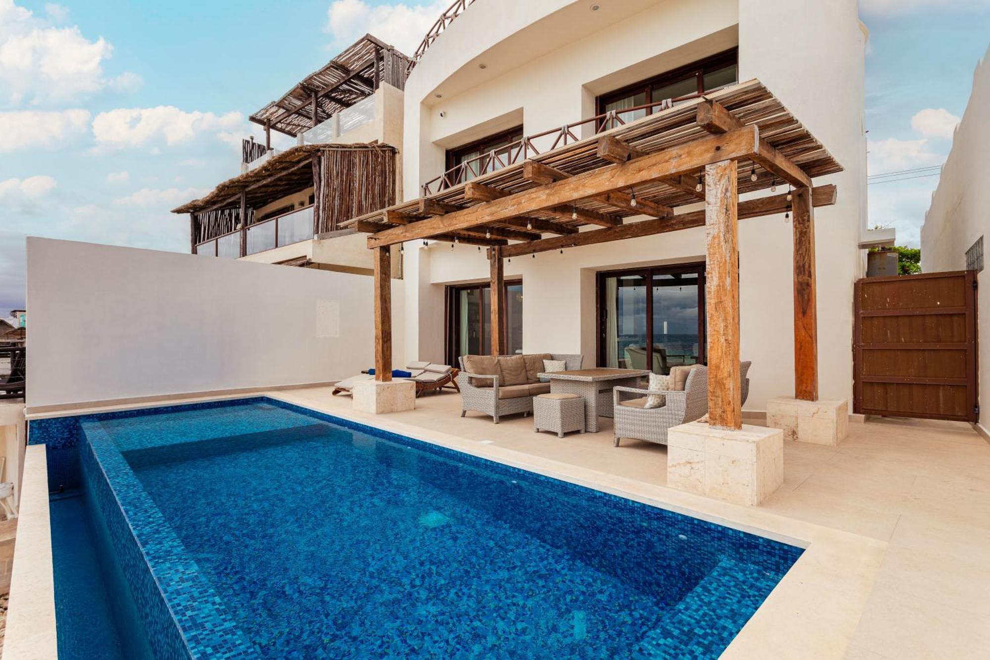 Вилла Casa Javi- Ocean Front Located Mid Исла-Мухерес Экстерьер фото
