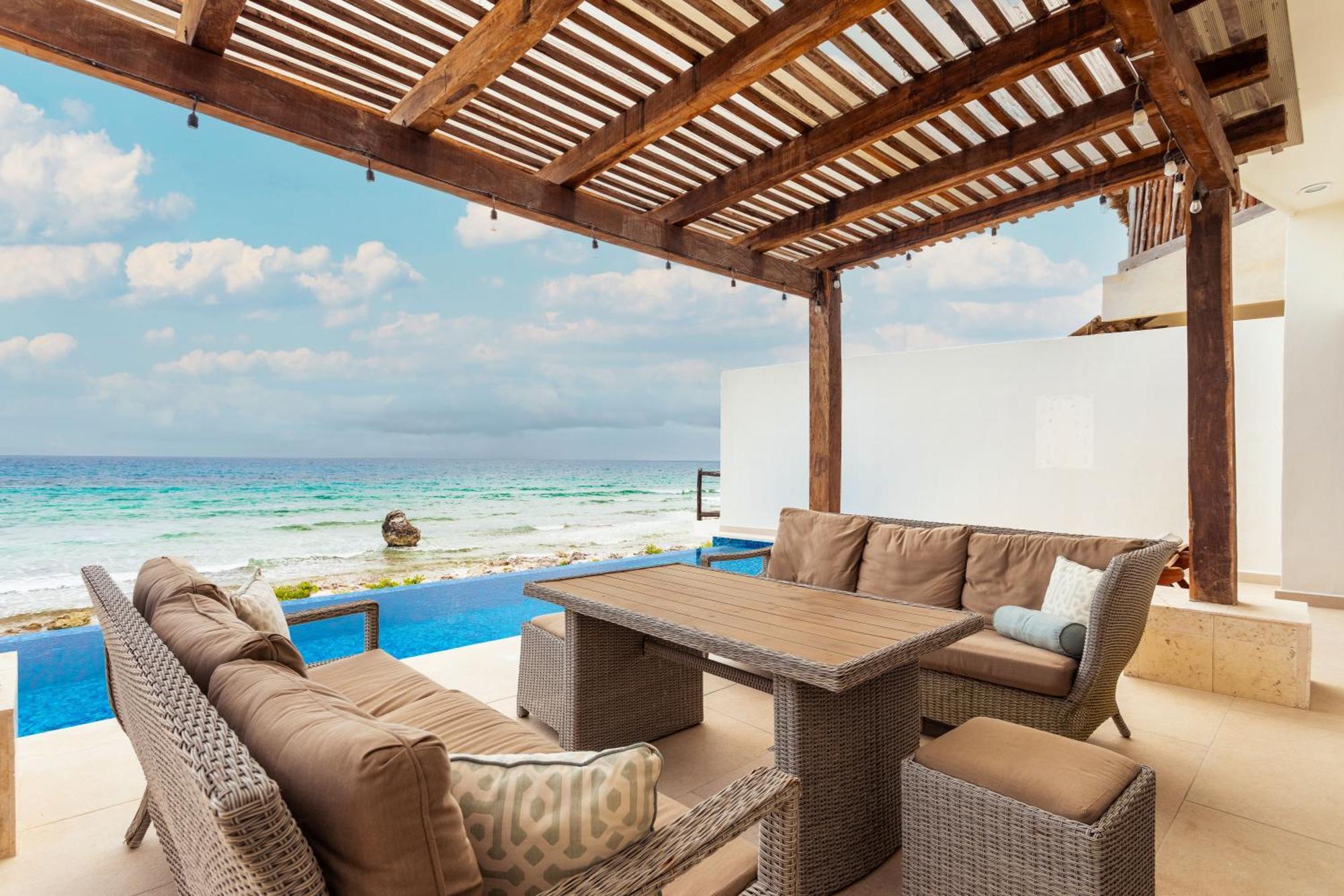 Вилла Casa Javi- Ocean Front Located Mid Исла-Мухерес Экстерьер фото